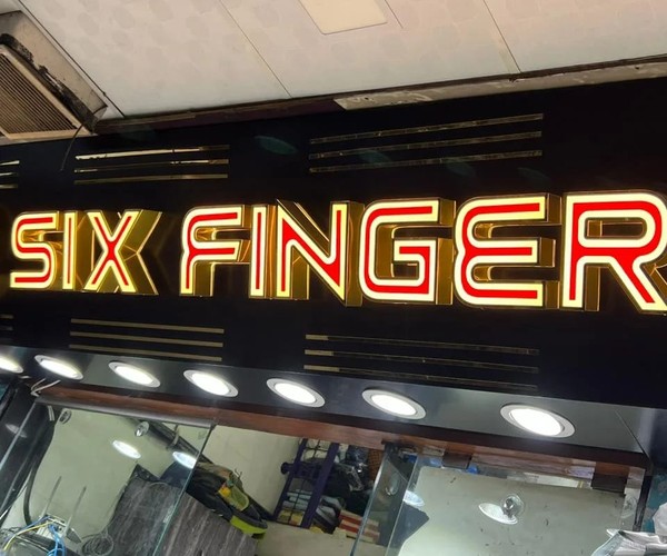 Acrylic letter signage project